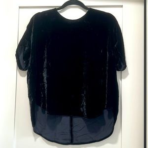 Madewell velvet shirt